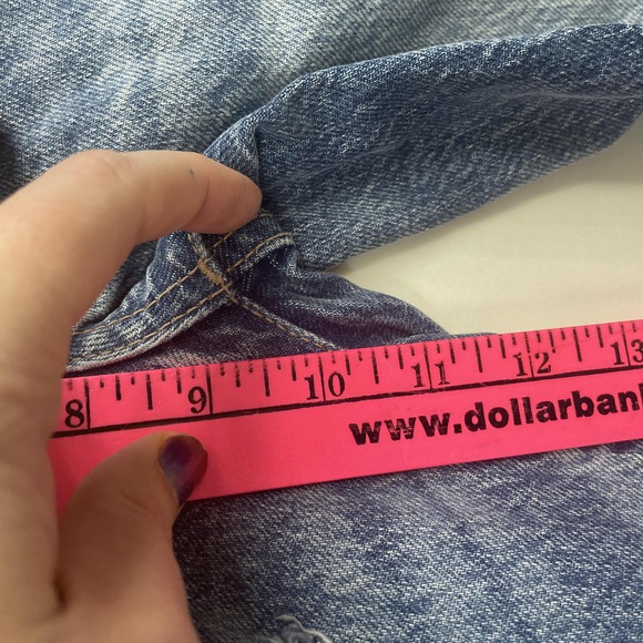 We The Free Blue Medium Stone wash Ankle Crop Distressed Jeans‎ Raw Hem 26 waist - Picture 7 of 11